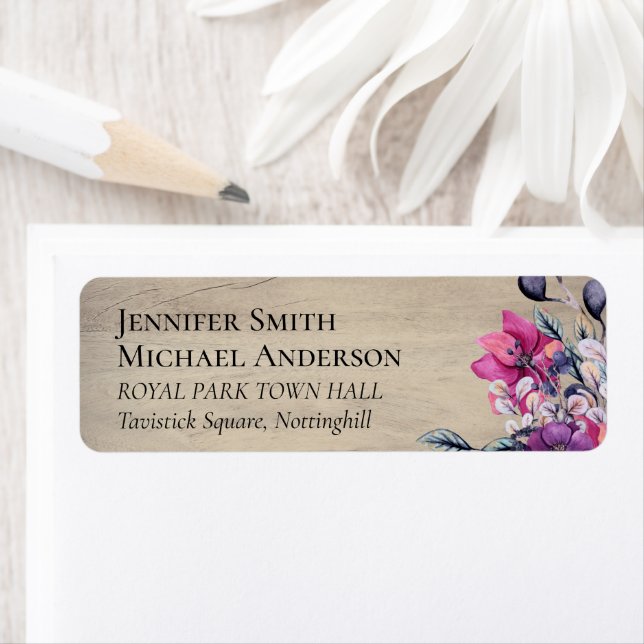 Rustic Fuchsia Floral Woodland Wedding (Insitu)