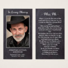 Rustic Funeral Photo Sympathy Memorial Prayer Card