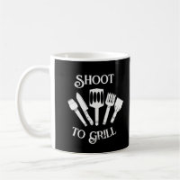 Rustic Funny Cooking Gift Men-Shoot to Grill Black