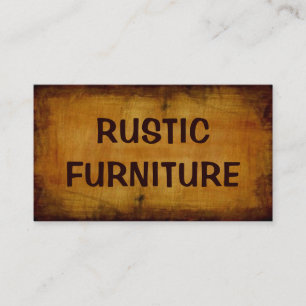 Rustic Furniture Maker Business Card