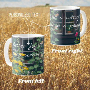 Rustic garden and a cozy cottage  coffee mug