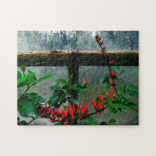 Rustic Garden Floral Jigsaw Puzzle