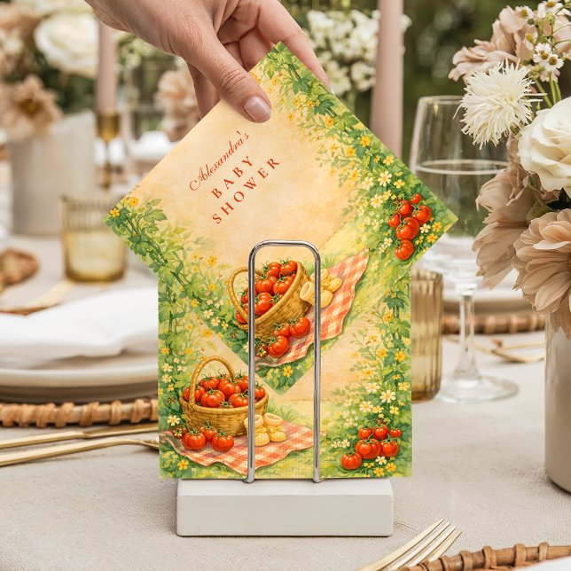 Rustic Garden Tomato Napkin (Creator Uploaded)