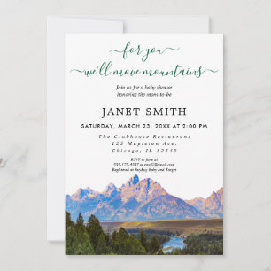 Rustic Gender Neutral Baby Shower Invitation