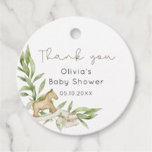Rustic Gender Neutral Baby Shower Thank You
