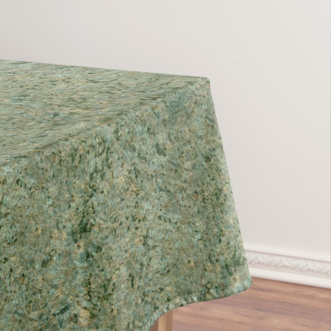 Rustic Geology Green Rock Texture Tablecloth (In Situ)