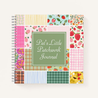 Rustic Gingham Patchwork Journal