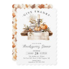 Rustic Give Thanks Thanksgiving Dinner