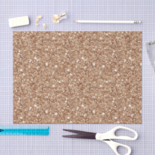 Rustic Gold Glitter Birthday Tissue Paper