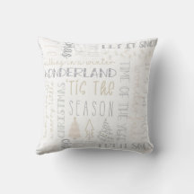 Rustic Gold & Grey Christmas Typography