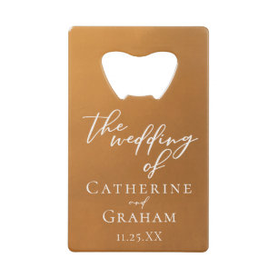Rustic Gold Wedding Personalised