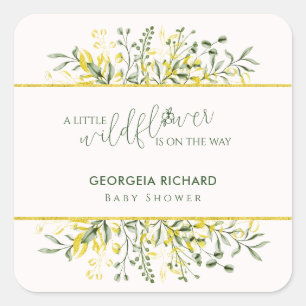 Rustic Golden Frame Wildflower on the way  Sticker