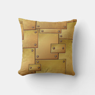 Rustic Golden Metal  Cushion