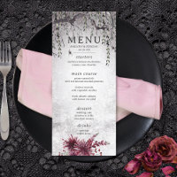 Rustic Gothic Black & Burgundy Halloween Long