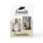 Rustic Graduate Congratulations 2 Photo Collage