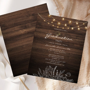 Rustic Graduation Party 2025 Invitation