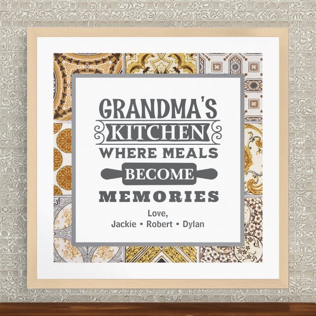 Rustic Grandma Meals Become Memories  Poster (Creator Uploaded)