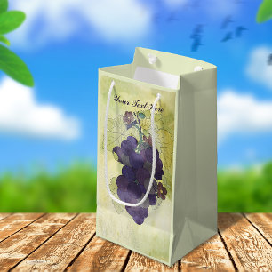 Rustic Grapes Personalised Small Gift Bag