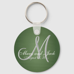 Rustic Green Chalkboard Old School Budget Value Key Ring