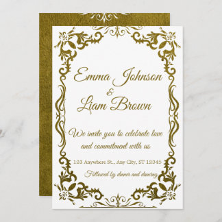 Rustic Green Mexican Wedding Invitation