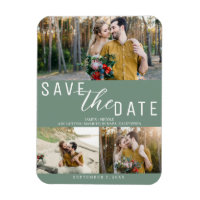 Rustic Green Save the Date Wedding 3 Photos