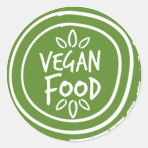 rustic green vegan food label locally produced