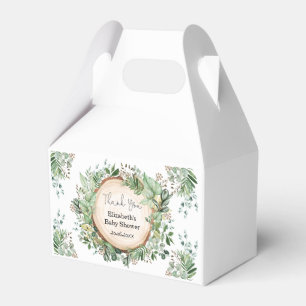Rustic Greenery Botanical Baby Shower 1st Birthday Favour Box