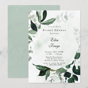 Rustic Greenery Eucalyptus Bridal Shower Invitatio Invitation