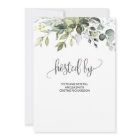 Rustic Greenery Foliage Bridal Shower Invitation