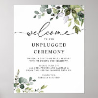 Rustic Greenery Wedding Unplugged Ceremony