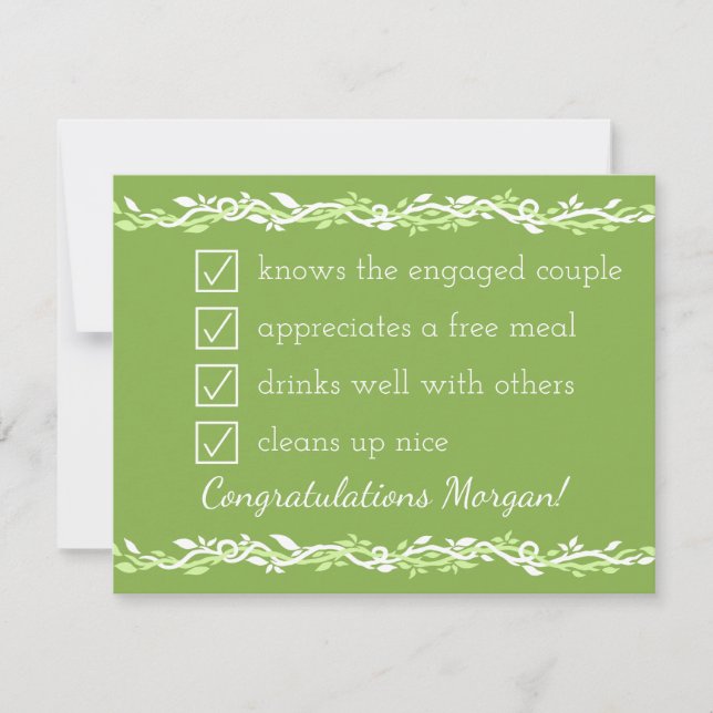 Rustic Greenery | Wedding Vine Be My Groomsman (Front)