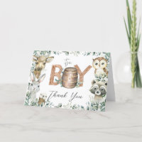 Rustic Greenery Woodland Animals Baby Shower Tent