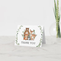 Rustic Greenery Woodland Animals Baby Shower