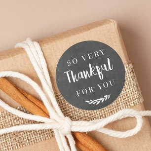 Rustic Grey Autumn Fall Thanksgiving Gift Classic Round Sticker