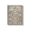 Rustic Grey Burlap Story Wedding Date Canvas