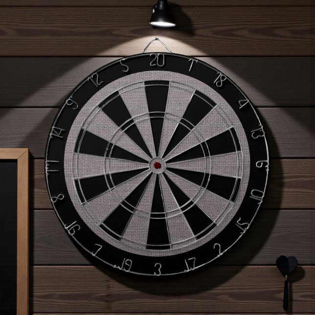 Rustic Grey Gray Burlap Texture Dartboard (Creator Uploaded)