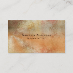 Rustic Grunge Abstract Design in Fall Colours Business Card
