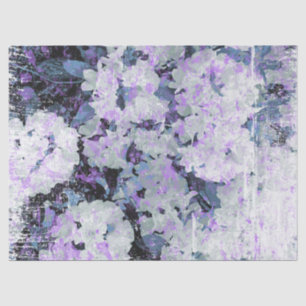 *~* Rustic Grunge Rhododendron Flowers White Blush Tissue Paper