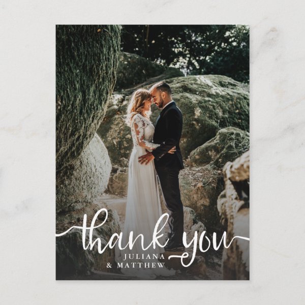 Wedding Thank You Postcards | Zazzle UK