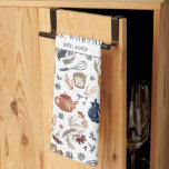 Rustic Hand Painted Country Kitchen Monogram Tea Tea Towel<br><div class="desc">Commemorative tea towels are ideal for creating keepsakes or celebrating special events. Perfect gift for newlyweds. Add your custom wording to this design by using the "Edit this design template" boxes on the right hand side of the item, or click the blue "Customise it" button to arrange the text, change...</div>