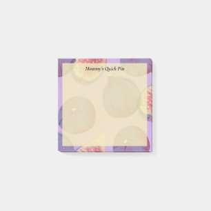 Rustic Hand-Painted Purple Fig Post-it Notes