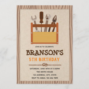 Rustic handyman do party Invitation