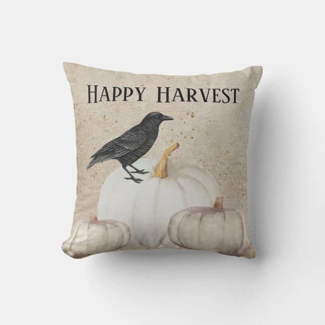 Rustic Happy Harvest Cushion (Front)