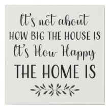 Rustic Happy Home Quote Farmhouse