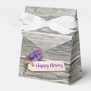 Rustic Happy Norooz Hyacinth - Favour Box Tent