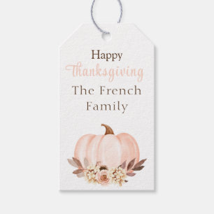 Rustic Happy Thanksgiving Gift Tag