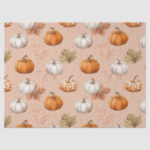 Rustic Harvest Autumn - Pumpkins & Leaves Tissue Paper