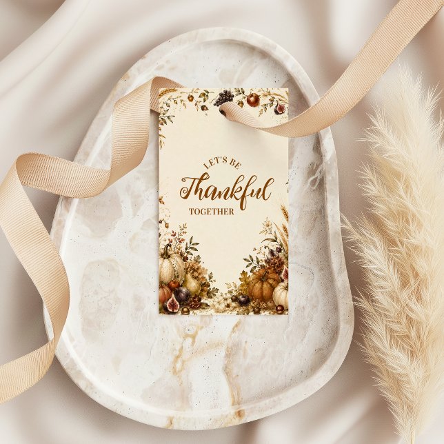 Rustic Harvest Thanksgiving Gathering Gift Tags (Creator Uploaded)