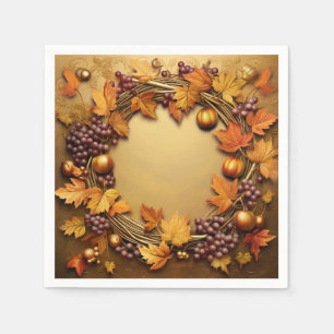 Rustic Harvest: Wreath Harvest Napkin