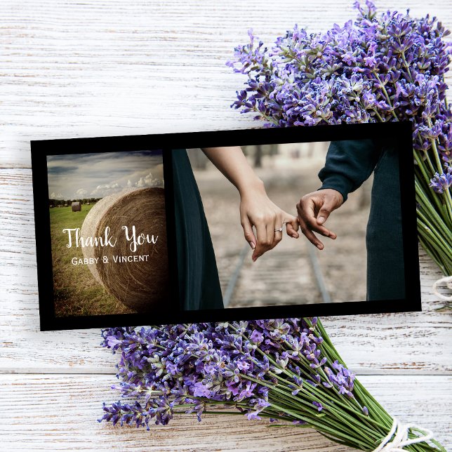 Rustic Hay Bales Farm Wedding Thank You (Creator Uploaded)